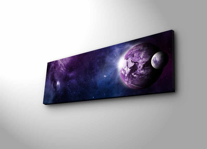 Wallity Lienzo Decorativo Iluminado con LEDs 3090NASA-003 Multicolor